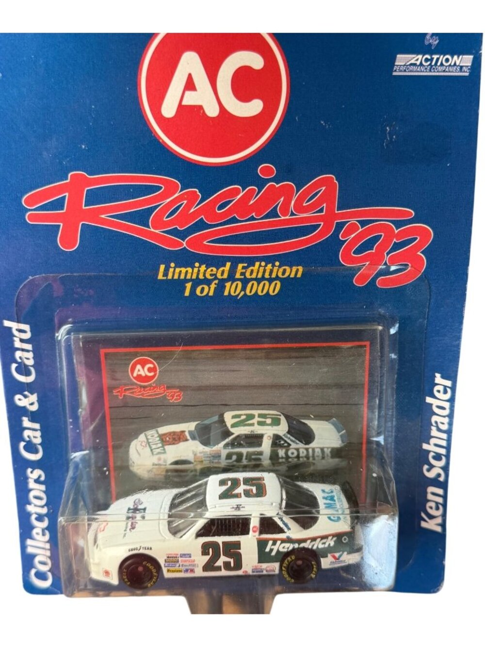 1993 Action Racing Ken Schrader #25 1/64 Diecast Car w/Collector Card